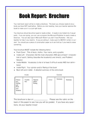 Timeline book report rubric